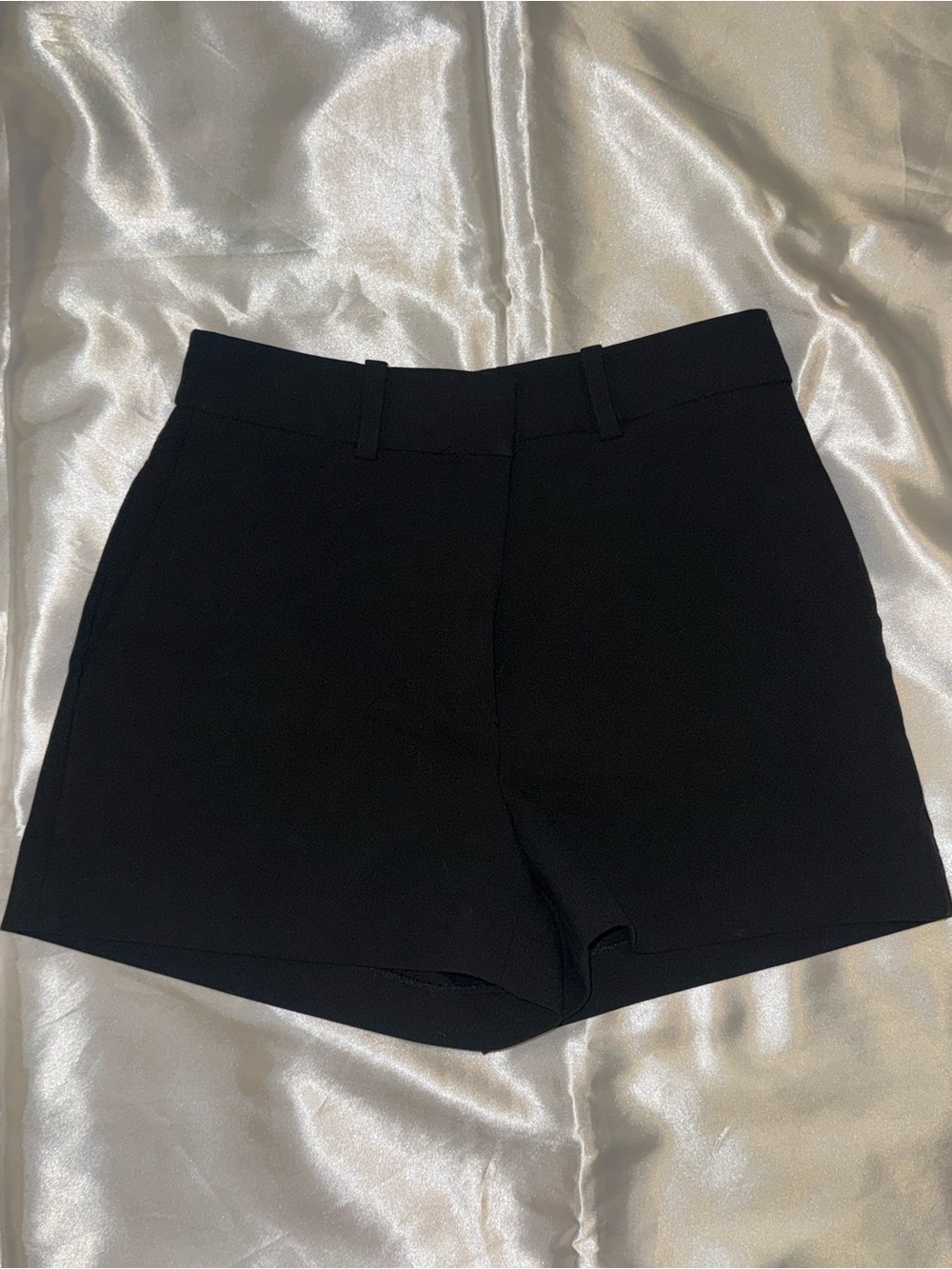 High-Waist Black Tailored Women's Shorts 🖤